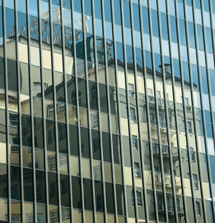 Roosevelt Hotel in reflection